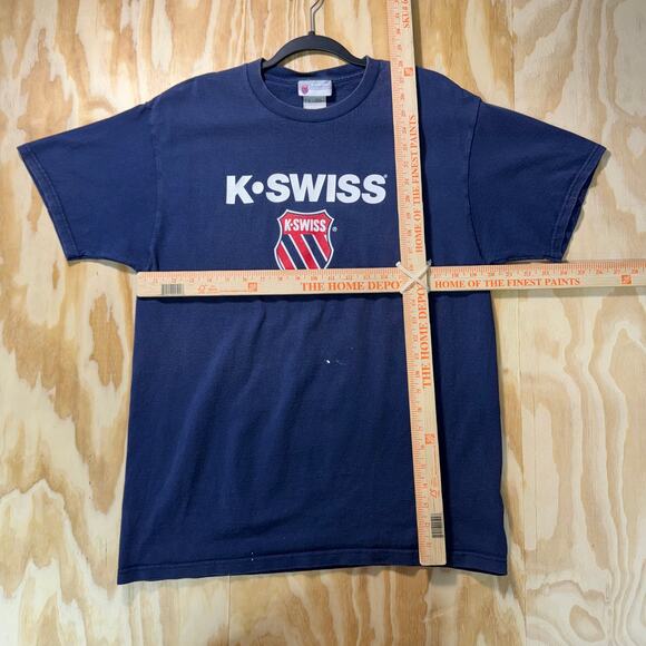 Vintage Y2K K Swiss apparel shoes 2000s essential t-shirt - Picture 4 of 4
